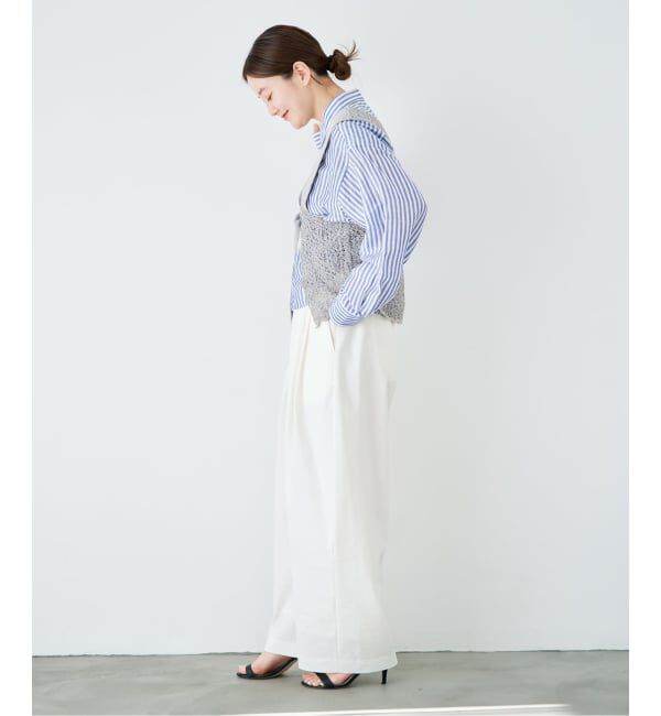 IENA「《追加》enrica/エンリカ レースガラKNIT ニット KNIT 225」|ニット・セーター|
