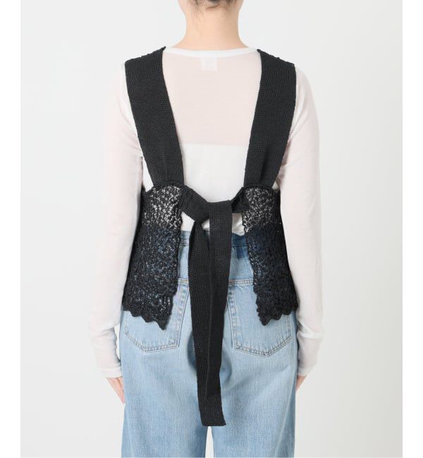 IENA「《追加》enrica/エンリカ レースガラKNIT ニット KNIT 225」|ニット・セーター|