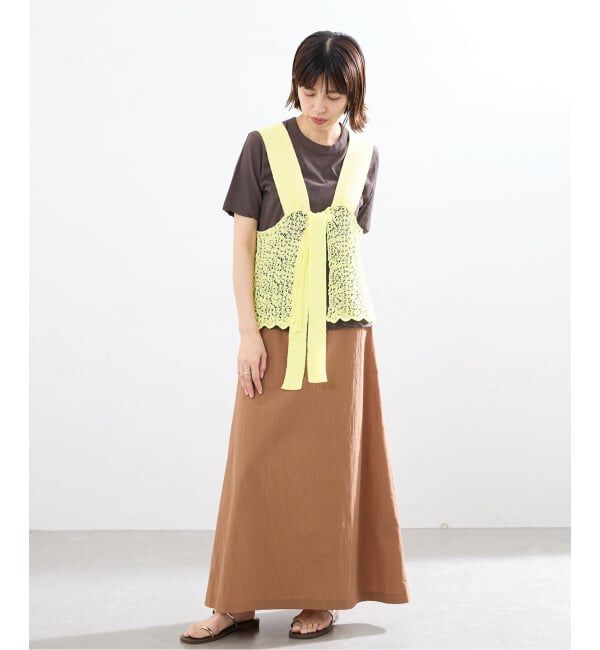 IENA「《追加》enrica/エンリカ レースガラKNIT ニット KNIT 225」|ニット・セーター|