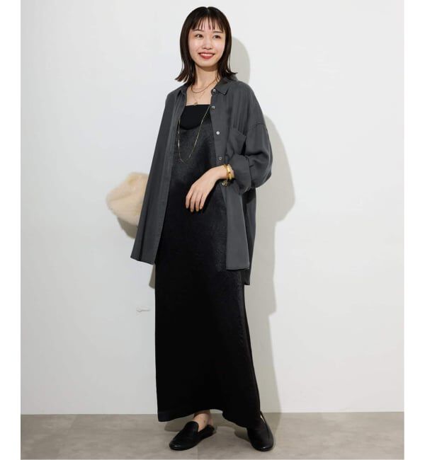 SLOBE IENA「《シリーズあり/セットアップ可/追加予約》製品染めシャツ」|シャツ・ブラウス|