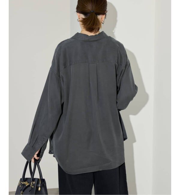 SLOBE IENA「《シリーズあり/セットアップ可/追加予約》製品染めシャツ」|シャツ・ブラウス|