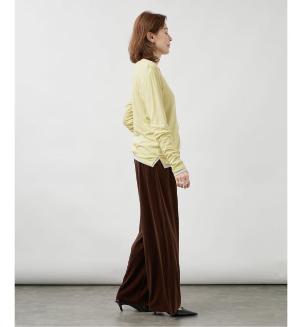 VERMEIL par iena「《予約》シルク混シアーロングスリーブ」|Tシャツ・カットソー|