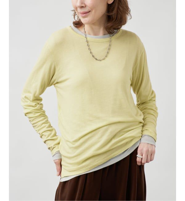 VERMEIL par iena「《予約》シルク混シアーロングスリーブ」|Tシャツ・カットソー|