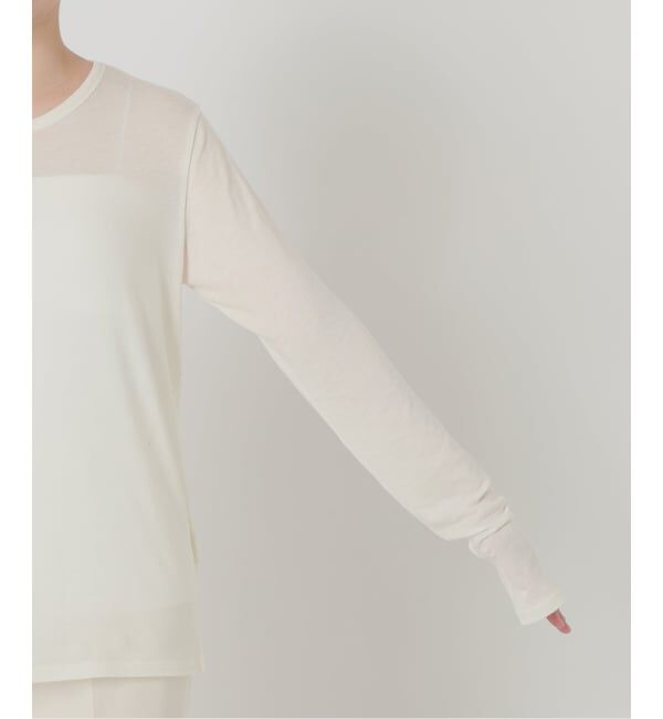 VERMEIL par iena「《予約》シルク混シアーロングスリーブ」|Tシャツ・カットソー|