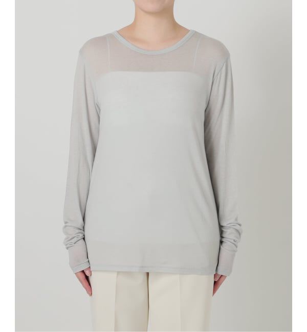 VERMEIL par iena「《予約》シルク混シアーロングスリーブ」|Tシャツ・カットソー|