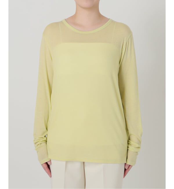 VERMEIL par iena「《予約》シルク混シアーロングスリーブ」|Tシャツ・カットソー|