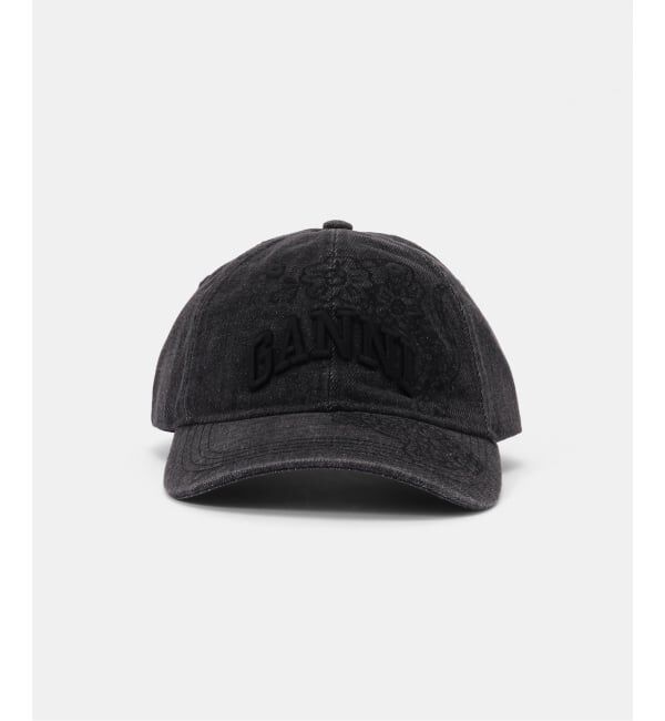 PULP「GANNI / ガニー Washed Embroidery Denim Cap」|キャップ・キャスケット|