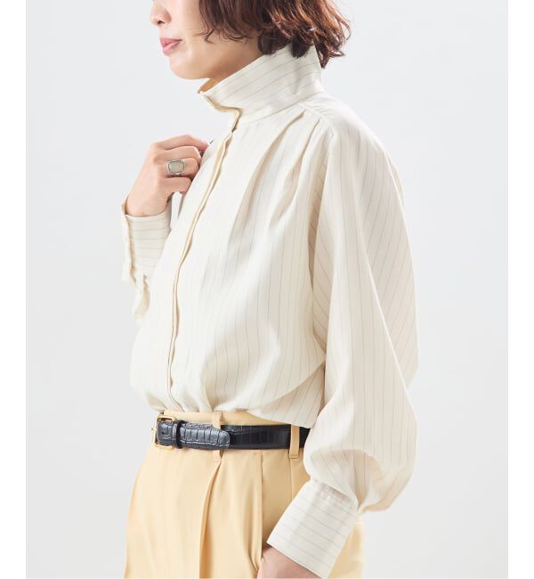 journal standard L'essage「【A PUPIL/ア ピューピル】別注 HNK RGLN BL STRIPES：ブラウス」|シャツ・ブラウス|