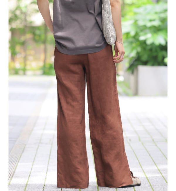 JOURNAL STANDARD relume「《一部WEB限定追加6 / 新色 / 新サイズ》麻スリットイージーパンツ」|その他|