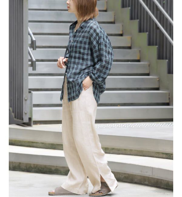 JOURNAL STANDARD relume「《一部WEB限定追加6 / 新色 / 新サイズ》麻スリットイージーパンツ」|その他|