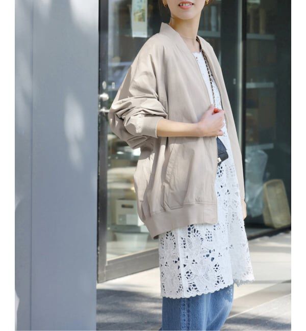 JOURNAL STANDARD relume「《追加予約2》［手洗い可］ウォッシャブルナイロンダブルジップMA-1」|ブルゾン・スタジャン|グレーB