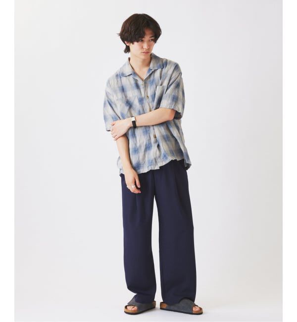 JOURNAL STANDARD relume「リネンミックス クリンクル シャドーオンブレチェック 半袖シャツ」|シャツ・ブラウス|