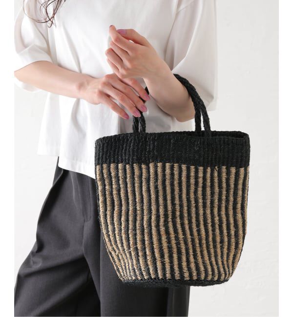 journal standard luxe「【SOIL】STRIPE SISAL BAG」|かごバッグ|