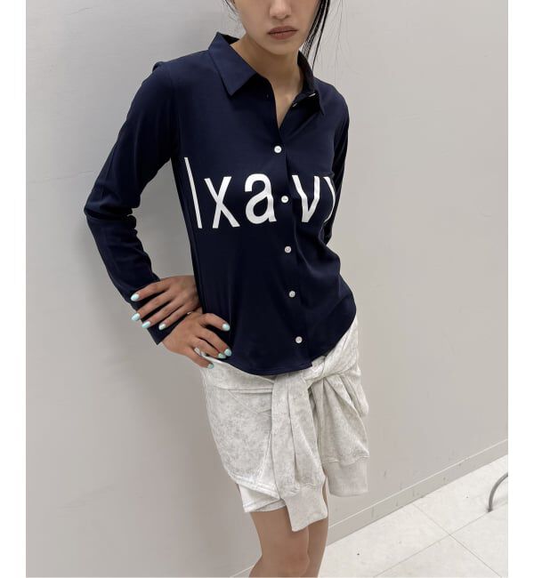 Oriens JOURNAL STANDARD「《予約》lxavyi シェイプシャツ」|Tシャツ・カットソー|ネイビー