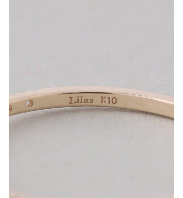 Lilas by Spick&Span「OVムーンストーンメレダイヤリング K10」|リング|