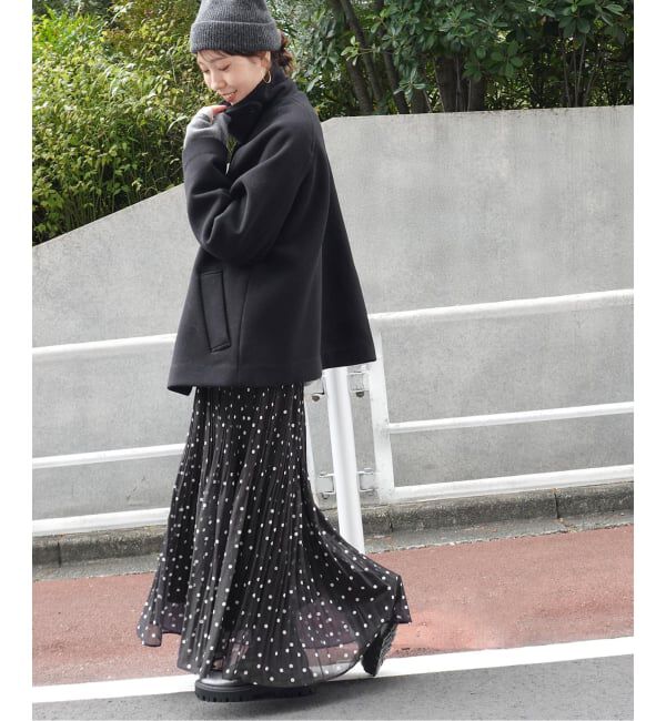 Spick and Span「《一部店舗+WEB限定》ドットプリーツイージースカート」|スカート|