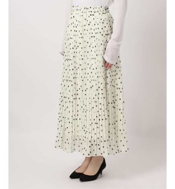 Spick and Span「《一部店舗+WEB限定》ドットプリーツイージースカート」|スカート|