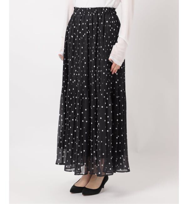 Spick and Span「《一部店舗+WEB限定》ドットプリーツイージースカート」|スカート|