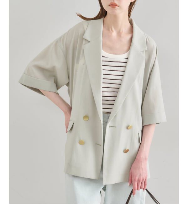 U by SPICK&SPAN「《限定カラー》ウォッシャブルリネンジャケット」|テーラードジャケット|