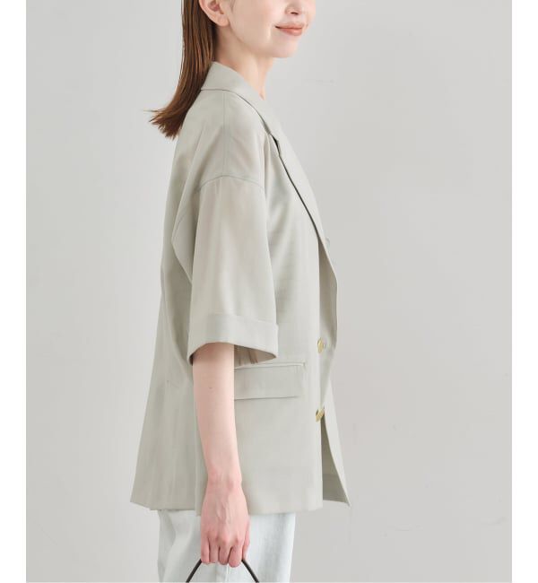 U by SPICK&SPAN「《限定カラー》ウォッシャブルリネンジャケット」|テーラードジャケット|