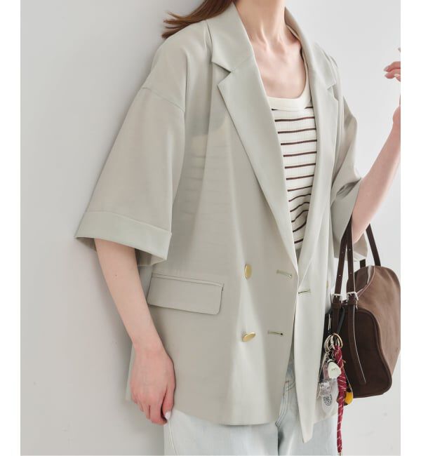 U by SPICK&SPAN「《限定カラー》ウォッシャブルリネンジャケット」|テーラードジャケット|