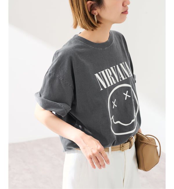FRAMeWORK「JOHNBULL/ジョンブル NIRVANA SMILEY Tシャツ」|Tシャツ・カットソー|ブラック