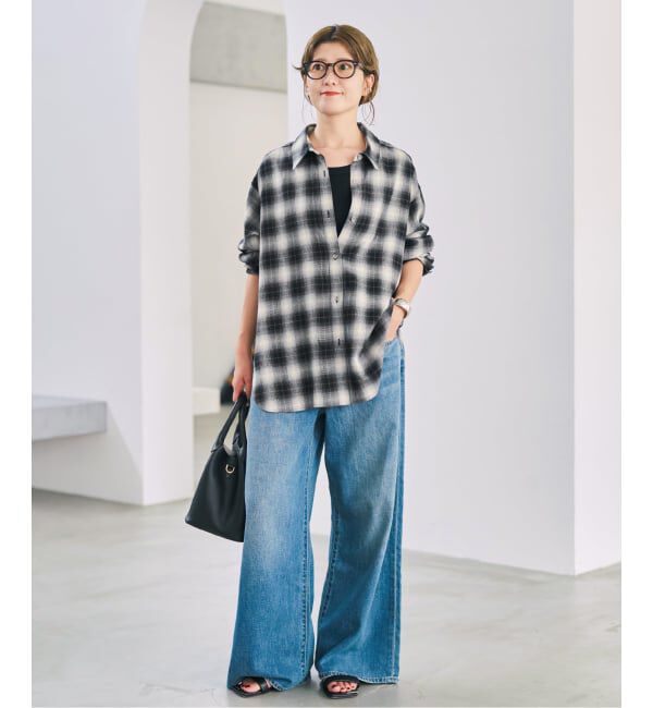 Spick and Span「《予約》ソフトオンブレチェックシャツ」|シャツ・ブラウス|