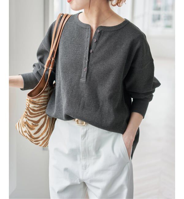 Spick and Span「《WEB限定 / 追加予約》2枚SETヘンリーネックプルオーバー」|Tシャツ・カットソー|