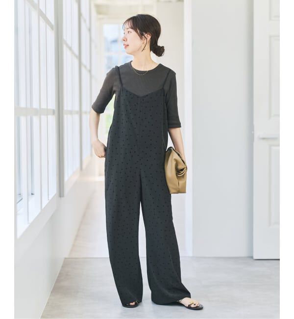 Spick and Span「《追加》フロッキードットキャミサロペット」|オールインワン|
