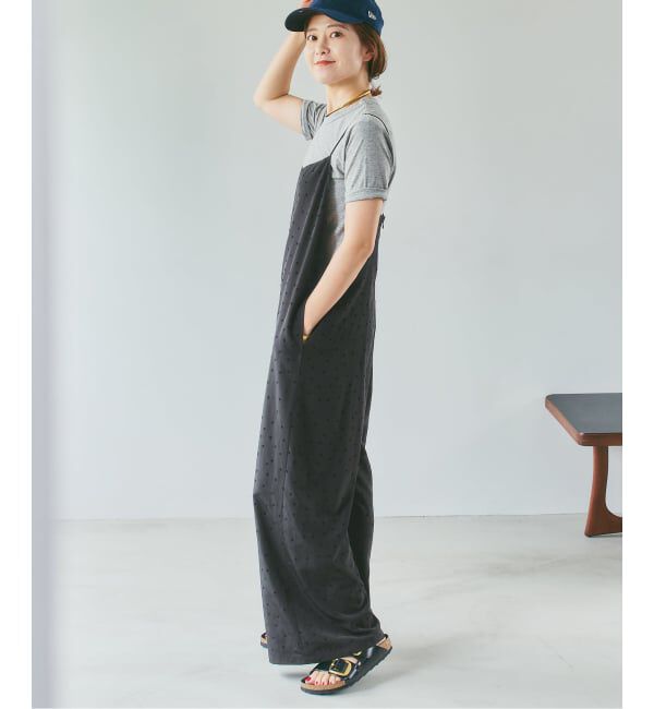 Spick and Span「《追加》フロッキードットキャミサロペット」|オールインワン|