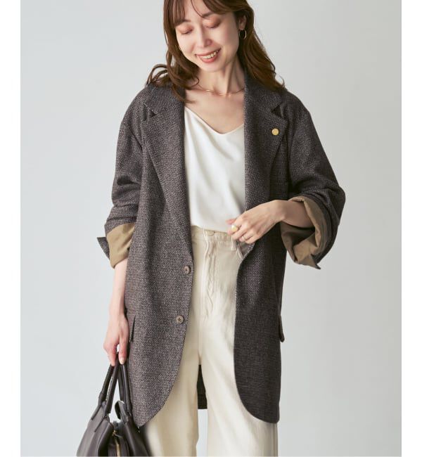 NOBLE「《予約》【別注】COUTURE D'ADAM BIG JK Single/Italian Tweed」|テーラードジャケット|