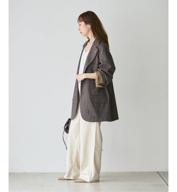 NOBLE「《予約》【別注】COUTURE D'ADAM BIG JK Single/Italian Tweed」|テーラードジャケット|