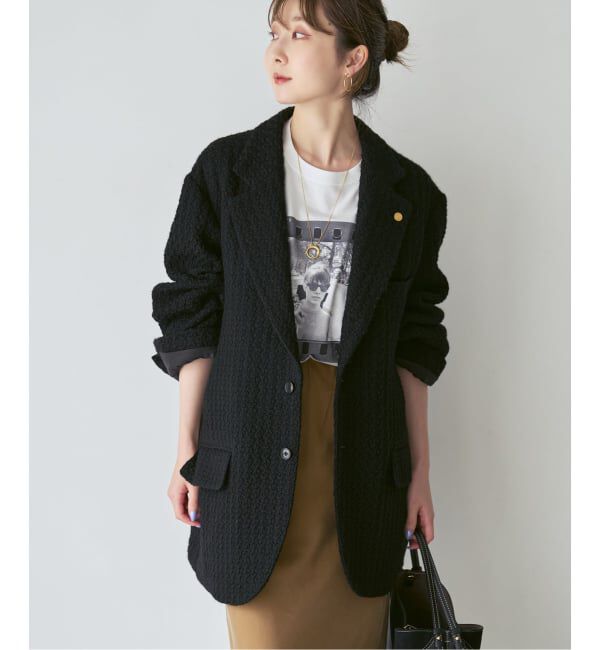 NOBLE「《予約》【別注】COUTURE D'ADAM BIG JK Single/Italian Tweed」|テーラードジャケット|
