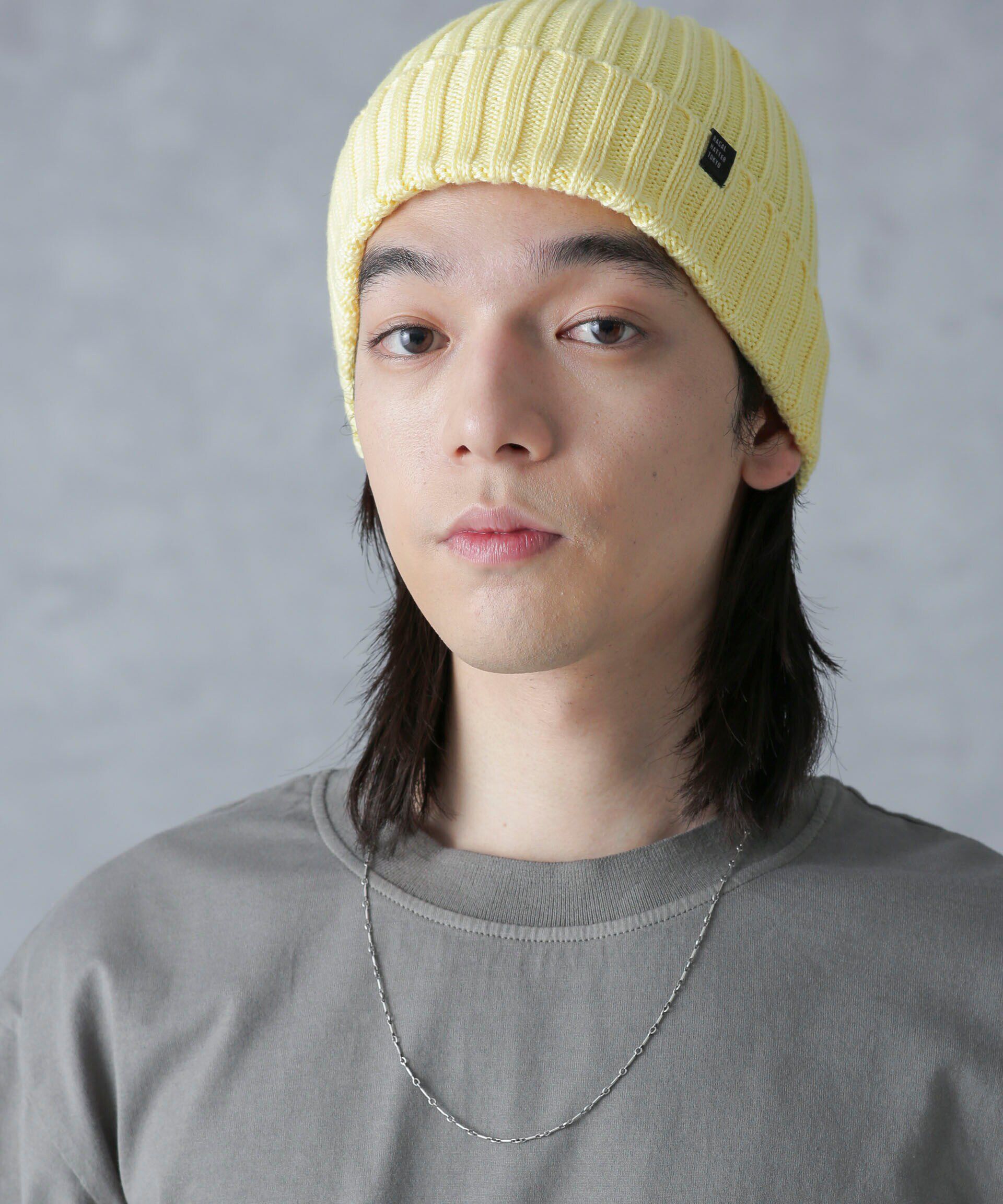 NANO universe「RACAL/別注 standard knit cap」|キャップ・キャスケット|イエロー