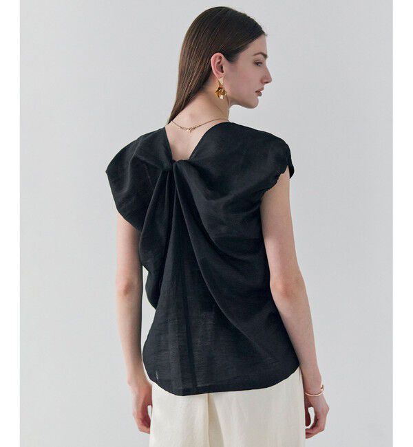 BEIGE,「ZEOLITE / バックツイスト コンビトップス」|Tシャツ・カットソー|