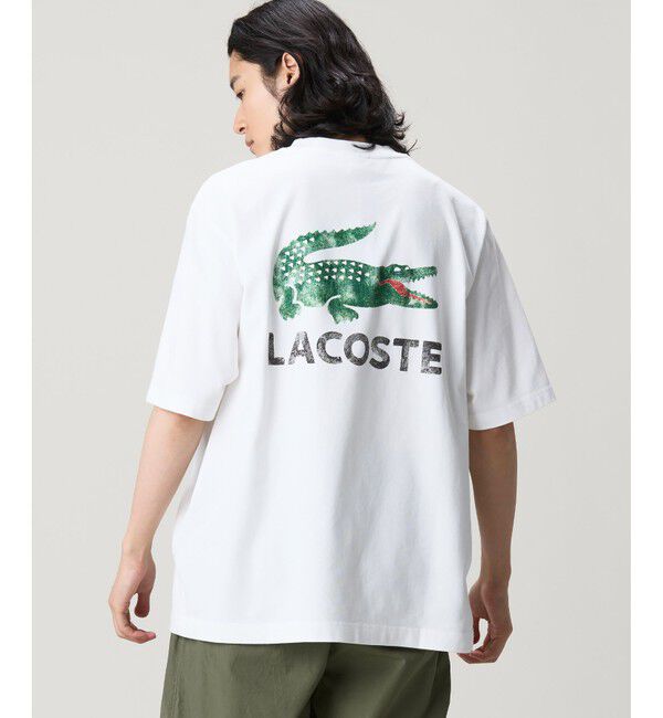 LACOSTE「ヴィンテージ ロゴプリント ルーズフィットTシャツ」|Tシャツ・カットソー|