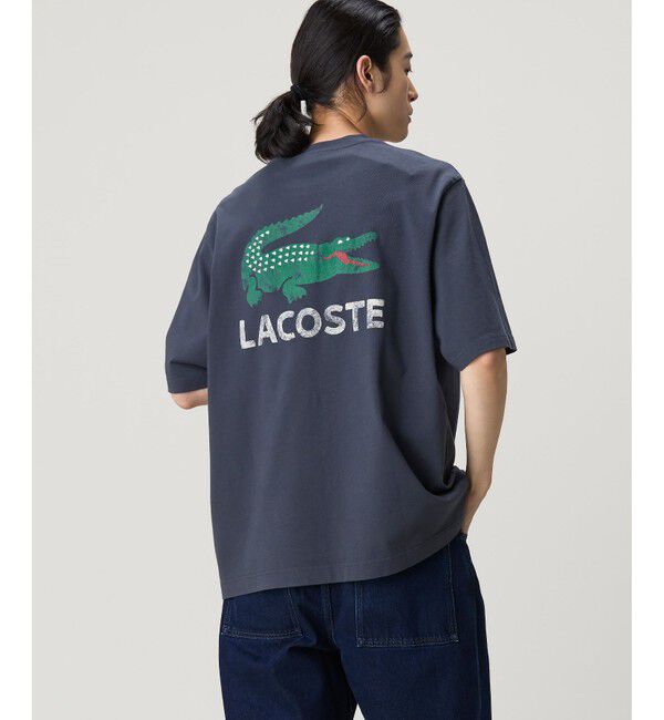 LACOSTE「ヴィンテージ ロゴプリント ルーズフィットTシャツ」|Tシャツ・カットソー|