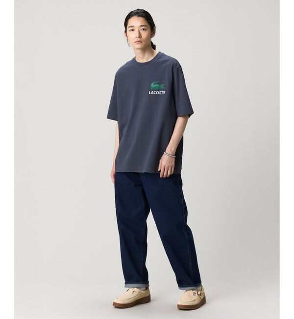 LACOSTE「ヴィンテージ ロゴプリント ルーズフィットTシャツ」|Tシャツ・カットソー|