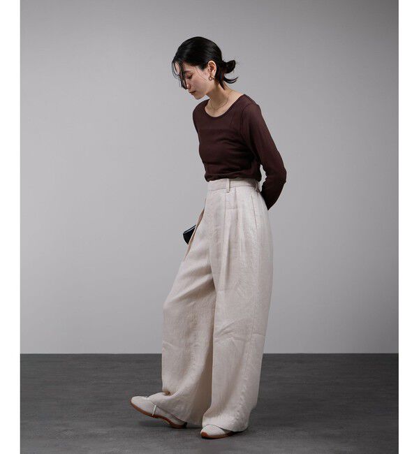 SALON adam et rope'「nu=layer UVクルーネックシアーロンT / セットアップ対応」|Tシャツ・カットソー|