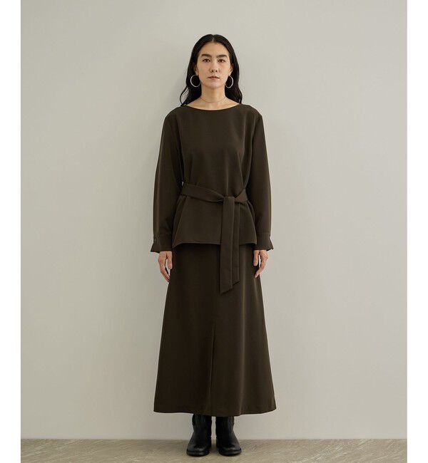 SALON adam et rope'「【WEB限定】マットサテン2WAYプルオーバー / イージーケア・セットアップ対応」|シャツ・ブラウス|