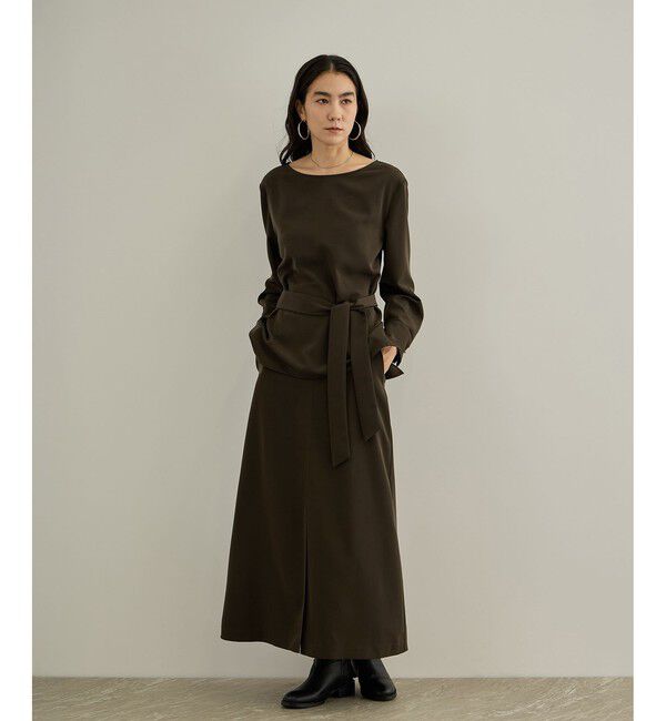 SALON adam et rope'「【WEB限定】マットサテン2WAYプルオーバー / イージーケア・セットアップ対応」|シャツ・ブラウス|