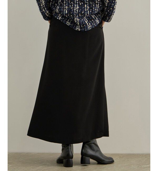 SALON adam et rope'「【WEB限定】マットサテンセミフレアスカート / イージーケア・セットアップ対応」|スカート|