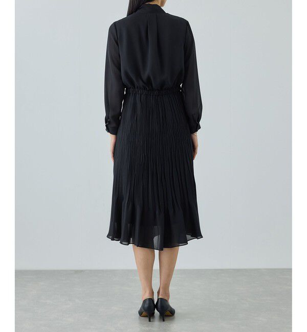 ROPE「ジョーゼットシフォンプリーツワンピース/26SS」|ワンピース|