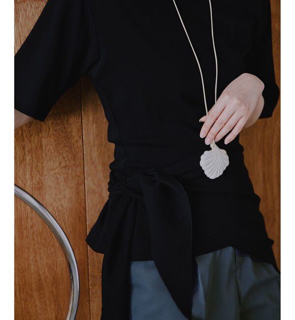 ADAM ET ROPE'「【EMOELLE】Stone like shell necklace」|ネックレス|