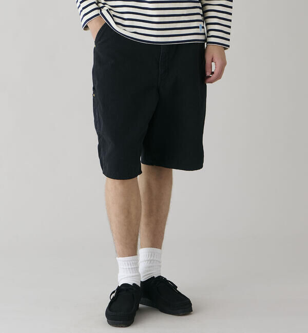 「orSlow | 〈別注〉 DAD'S FIT OXFORD PAINTER SHORTS BLACK MEN」|その他|