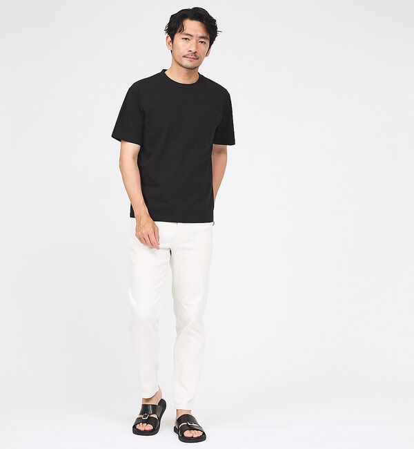 ABAHOUSE「【SMART CLOSET】シルケット天竺 クルーネック 半袖Tシャツ / 接触」|Tシャツ・カットソー|