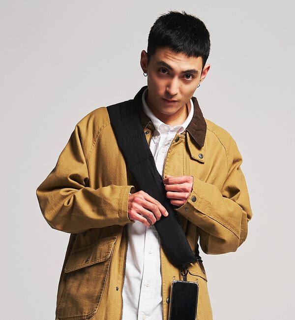 ABAHOUSE「【WAVE /ウェイブ】WAVE me  Strap bag/ストラップバッグ/」|モバイルケース|ブラック