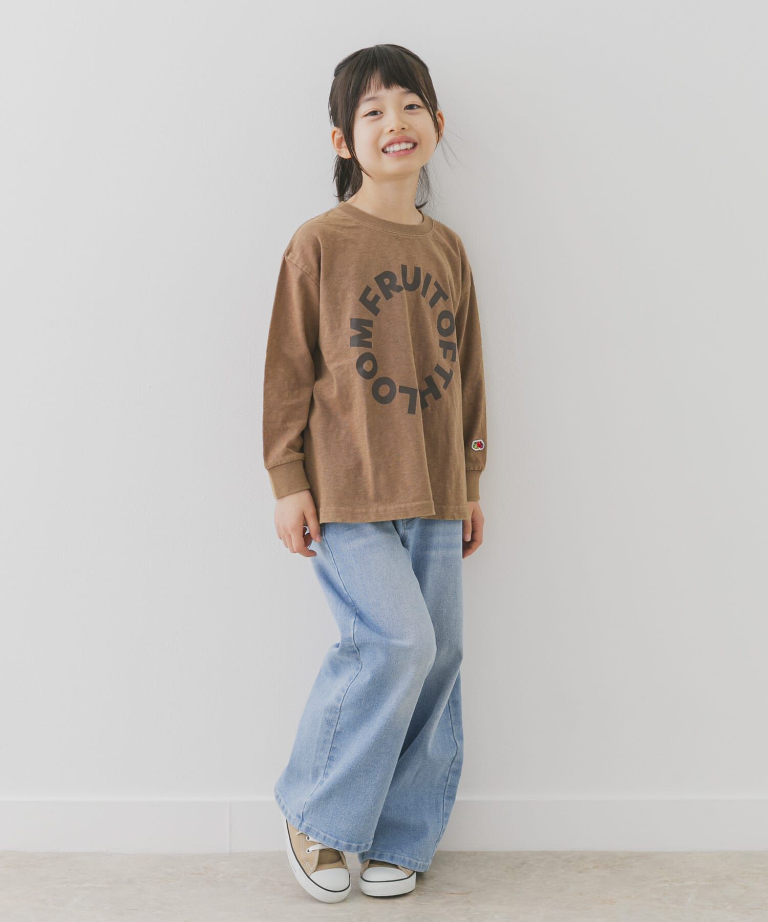 URBAN RESEARCH DOORS「『別注』FRUIT OF THE LOOM&times;DOORS　サークルロゴ長袖Tシャツ(KIDS)」|その他|