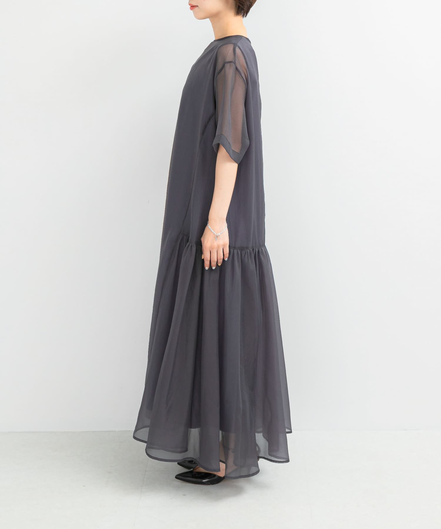 URBAN RESEARCH ROSSO「ELENDEEK　SHEER LAYERED CUT ONE-PIECE」|ワンピース|