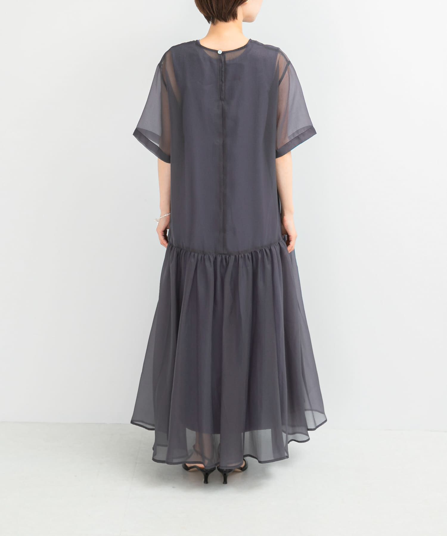 URBAN RESEARCH ROSSO「ELENDEEK　SHEER LAYERED CUT ONE-PIECE」|ワンピース|